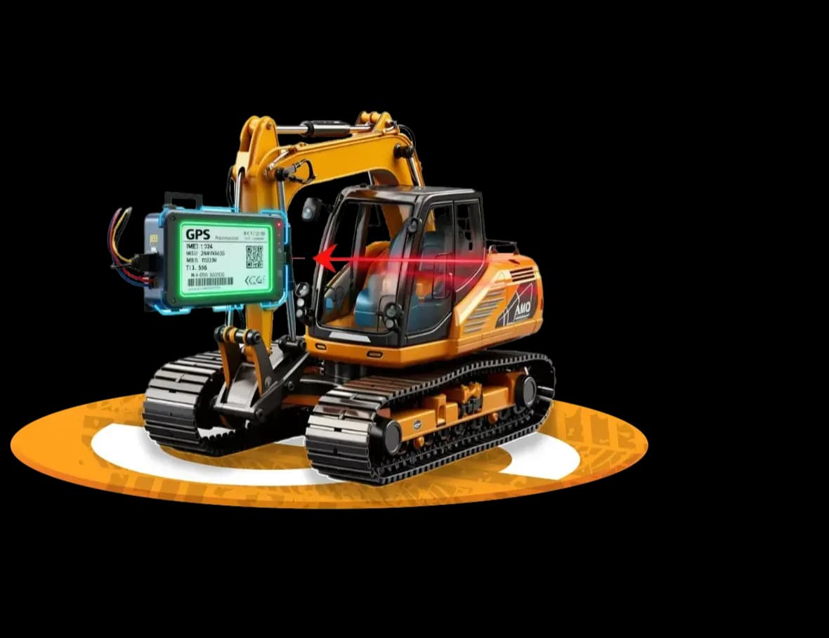 Máquina de construcción con la integración de GPS Control